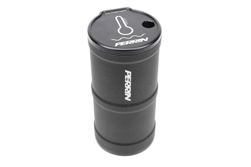 Perrin Performance Black Coolant Overflow Tank for Subaru WRX, STI, BRZ, GR86, FRS, and 86 - Part ASM-ENG-505BK