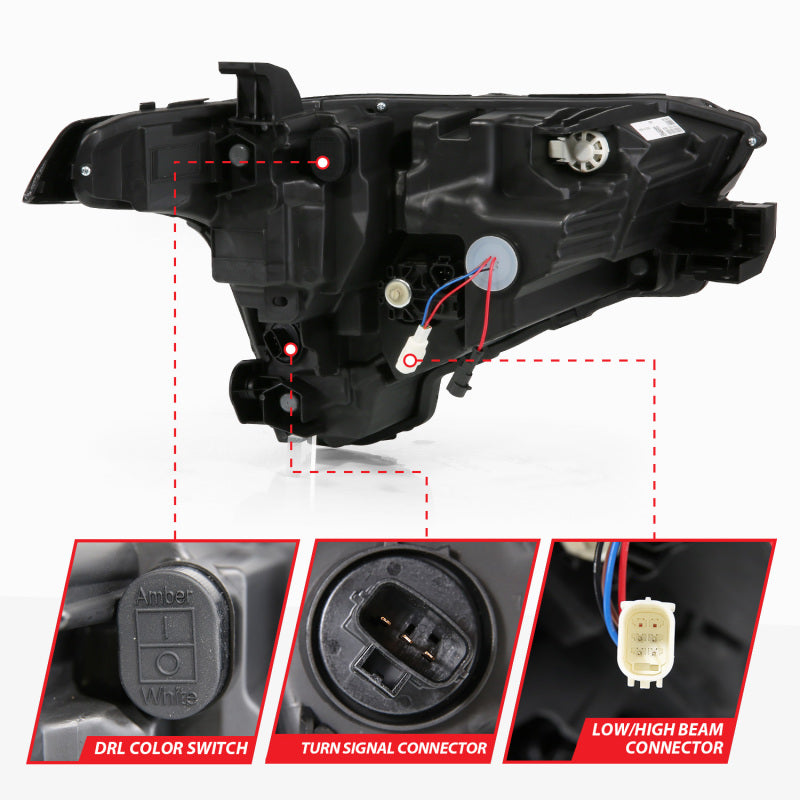 ANZO Z-Series Full LED Projector Headlights for 2022-2024 Toyota Tundra – Driver Side Only