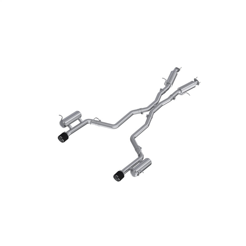 MBRP Armor Pro Series Cat-Back Exhaust System for 2011-2013 Dodge Durango with 3.6L V6 - T304 Stainless Steel Dual Rear Exit with Carbon Fiber Tips