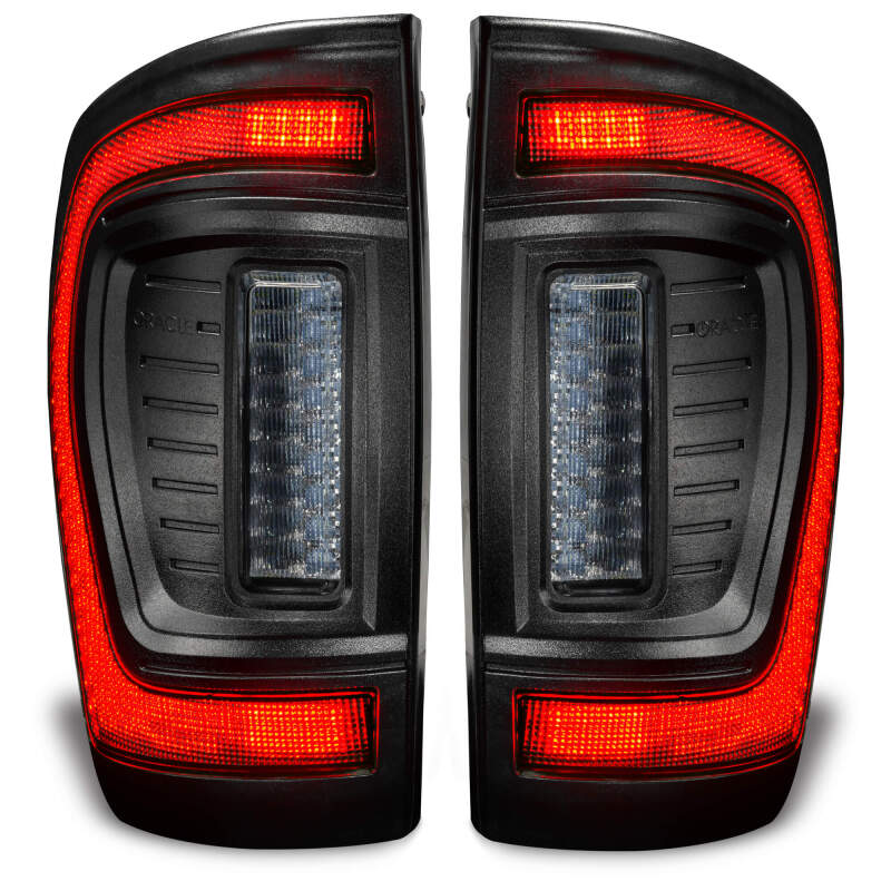 ORACLE Lighting Black Series Flush Style LED Tail Lights for 2016-2023 Toyota Tacoma