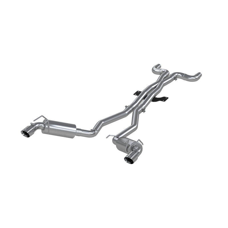 MBRP Armor Plus Series Cat Back Exhaust System for 2010-2015 Chevrolet Camaro V8 6.2L with Dual Round Tips