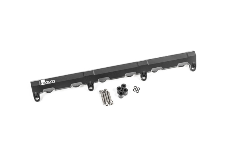 Radium Engineering VW/Audi/Porsche 3.2L 24V VR6 Fuel Rail - Anodized Aluminum with Large 8AN ORB Ports