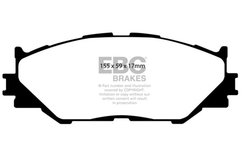 EBC Greenstuff 2000 Series Front Brake Pads DP21772 for 2006-2012 Lexus IS250