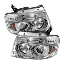 Load image into Gallery viewer, SPYDER Ford F-150 2004-2008 Halo LED Projector Headlights Version 2 with Chrome Finish, Part Number PRO-YD-FF15004-HL-G2-C
