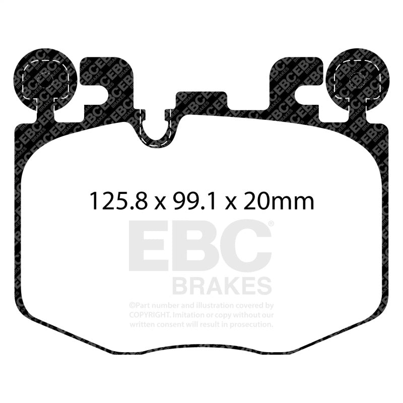 EBC Redstuff Ceramic Low Dust Brake Pads for Toyota GR Supra 3.0T and BMW M240 Coupe * Front