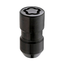 Load image into Gallery viewer, McGard M14 x 1.5 Cone Seat Wheel Lock Nut Set – Black, 5 Pieces with Matching Key for Jeep Wrangler