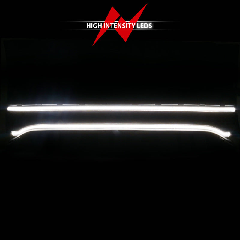 ANZO 15-23 Dodge Charger Black LED Grille with Ignition Initiation & Running Light Bar