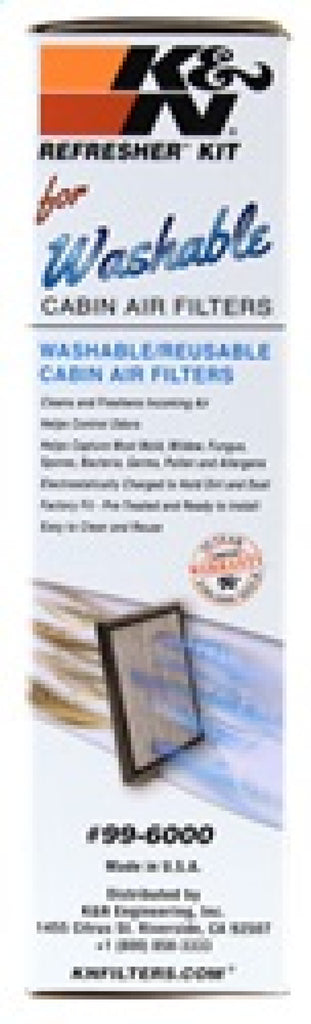 K&N Engineering Cabin Filter Cleaning Kit Part Number KNN99-6000