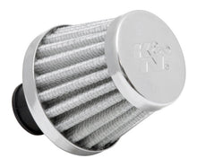 Load image into Gallery viewer, K&amp;N Engineering 62-1600WT Cone-Shaped Crankcase Vent Filter with Chrome Top and Base