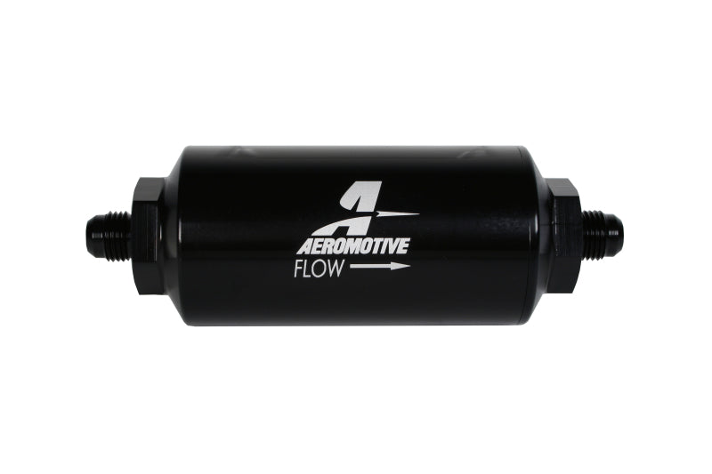 Aeromotive In-Line Filter with 100 Micron Stainless Steel Element - AN-06 Male Fittings