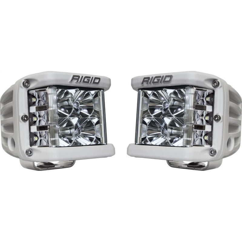 Rigid Industries D-SS PRO Dually-Side Shooter LED Pod Light Set * White Housing, Pair