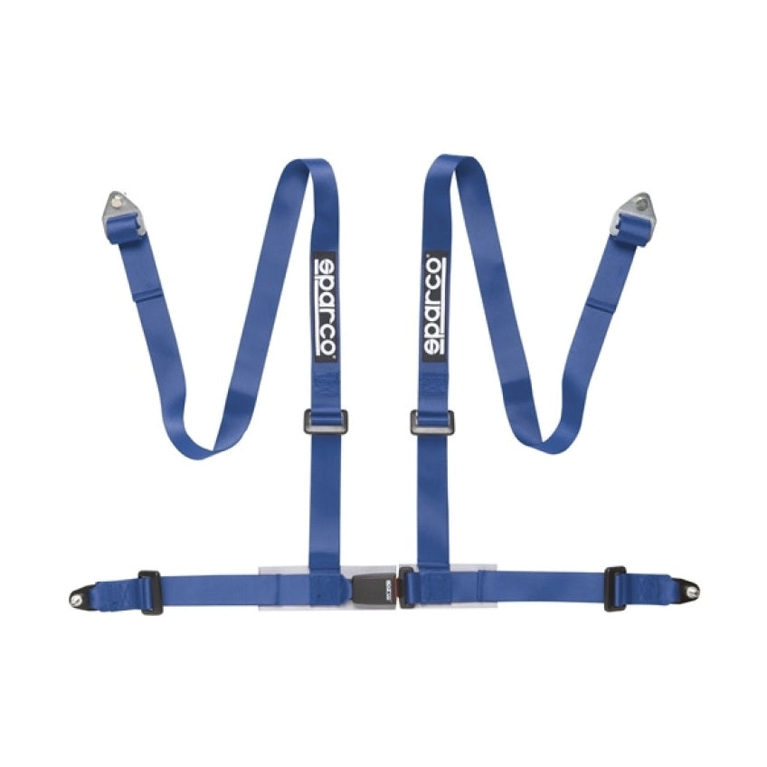Sparco 2 Inch Blue 4-Point Bolt-In Racing Harness Belt * Part Number SPA04604BV1AZ