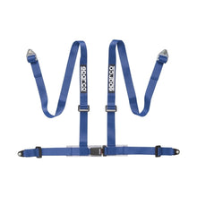 Load image into Gallery viewer, Sparco 2 Inch Blue 4-Point Bolt-In Racing Harness Belt * Part Number SPA04604BV1AZ