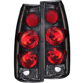 ANZO 1999-2000 Cadillac Escalade Tail Light Assembly with Dark Smoke Lens - 3D Style Pair