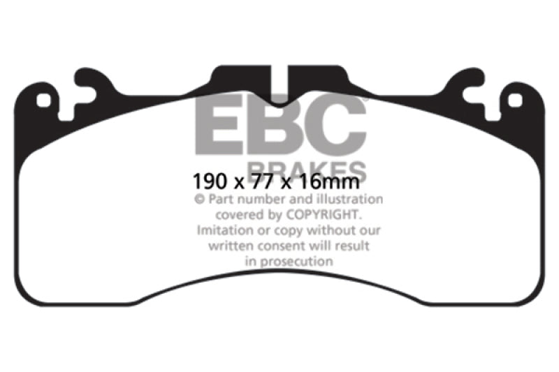 EBC Yellowstuff Front Brake Pads for Lexus LS460 and RC F * High-Performance Street and Track Use
