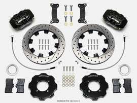 Wilwood Forged Dynalite Front Hat Kit for Mazda MX-5 Miata and Fiat 124 Spider * 12.19 inch Drilled Rotors