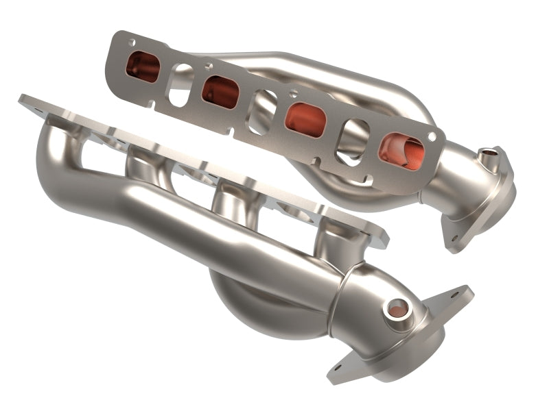 aFe Power Twisted Steel 304 Stainless Steel Shorty Headers for Ram 1500 TRX 2021-2024 V8-6.2L