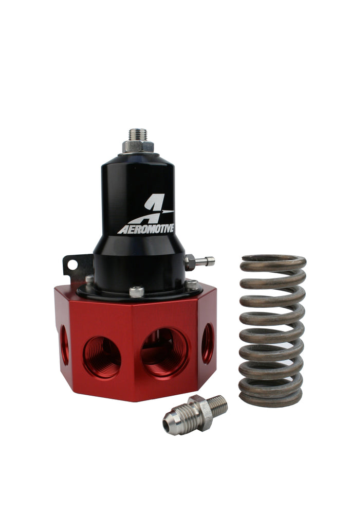 Aeromotive Regulator 30-120 PSI with .500 Valve and Multiple AN Inlets - Part Number AER13133