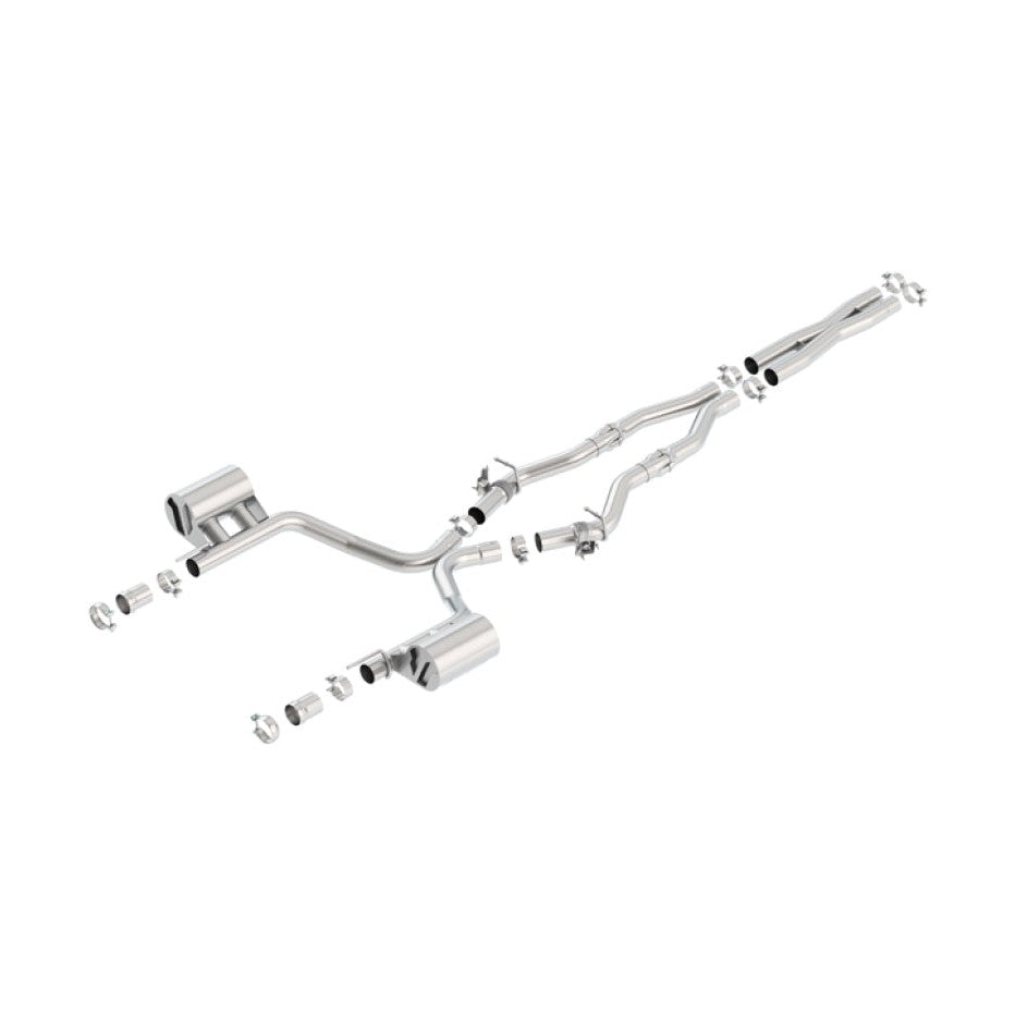 Borla ATAK Cat-Back Exhaust System for Dodge Challenger R/T 5.7L V8 (2016-2023) with MDS Valves