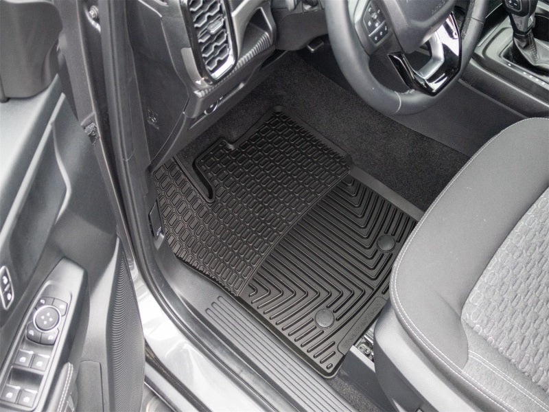 WeatherTech WETW697 2024-2026 Ford Ranger Front All-Weather Floor Mats, Black