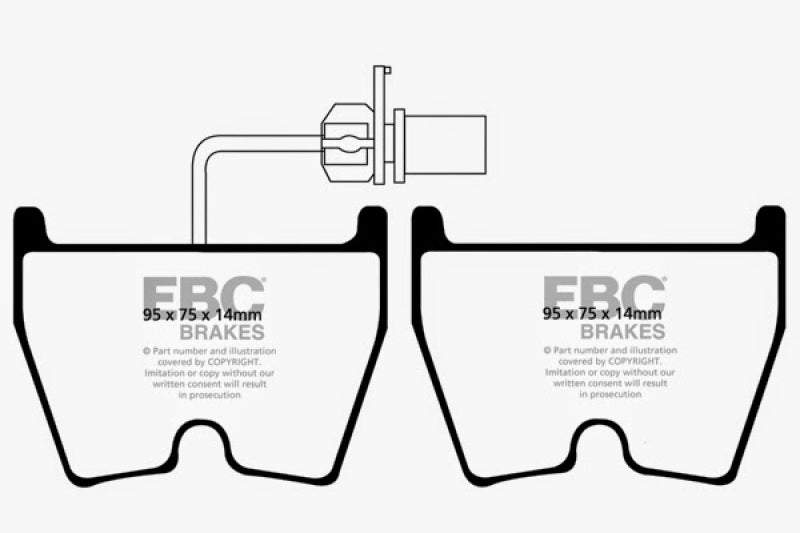EBC Bluestuff NDX Front Brake Pads for Audi RS Models and Lamborghini Gallardo