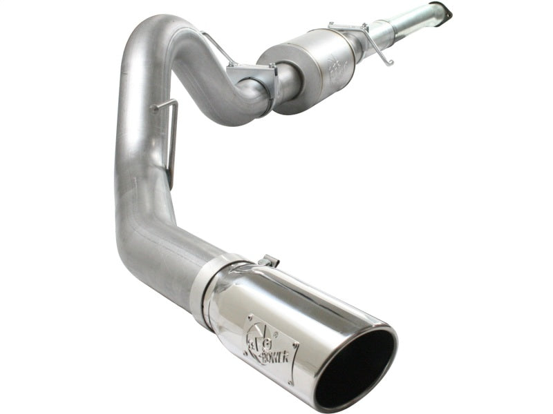 aFe Atlas 4-Inch Aluminized Steel Cat-Back Exhaust System with Polished Tip for Ford F-150 2011-2014 V6-3.5L