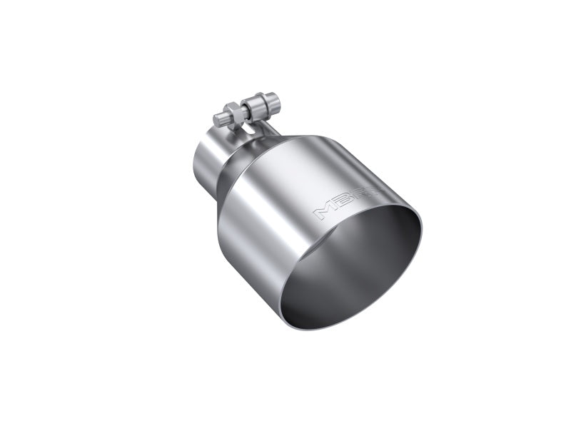 MBRP Universal Stainless Steel Exhaust Tip 2.5 Inch Inlet, 4.5 Inch Outlet, 6.5 Inch Length, Angle Cut