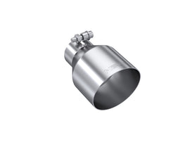 MBRP Universal Stainless Steel Exhaust Tip 2.5 Inch Inlet, 4.5 Inch Outlet, 6.5 Inch Length, Angle Cut