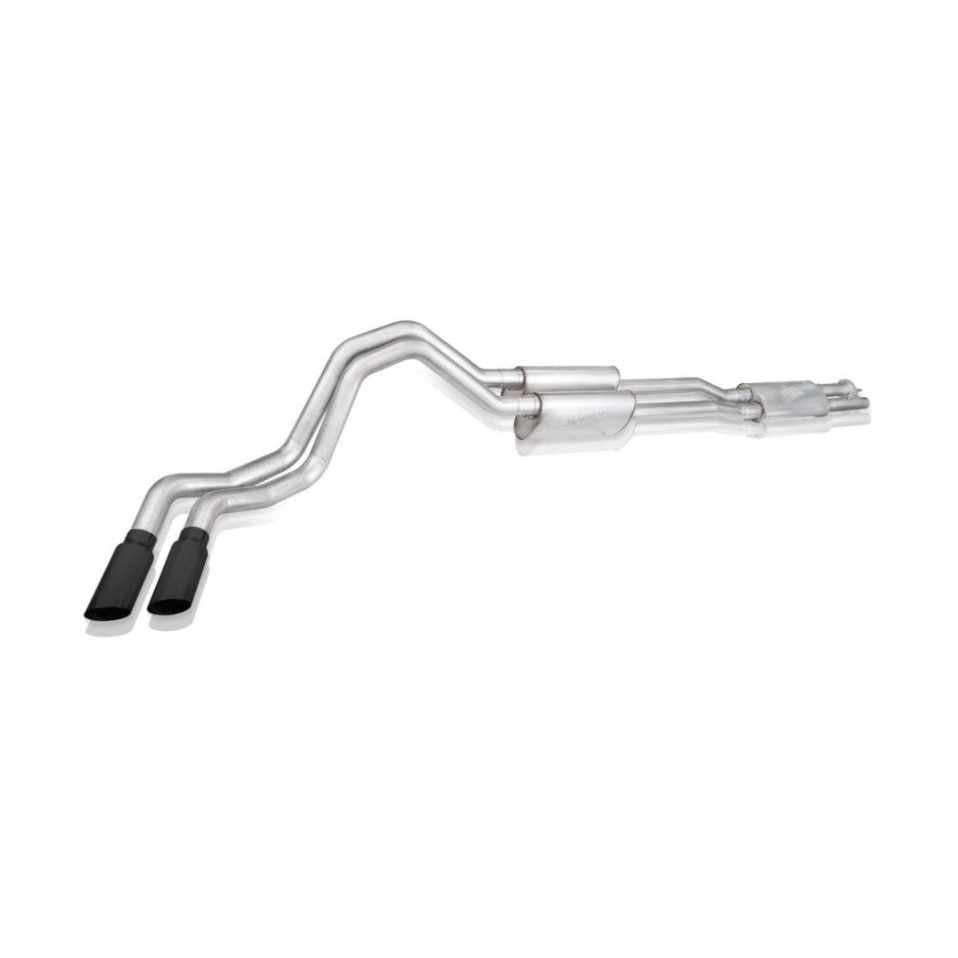 Stainless Works 20-21 Ford F-250/F-350 7.3L 304 Stainless Steel Legend Catback Exhaust with 4-inch Matte Black Tips