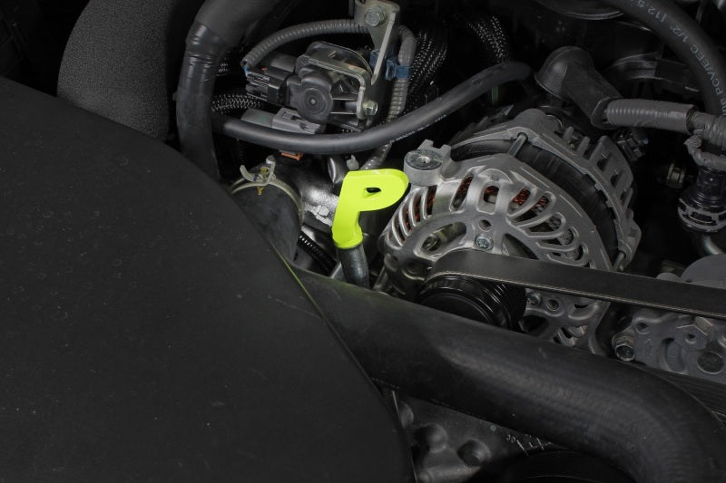 Perrin Performance Neon Yellow Dipstick Handle P Style for Subaru WRX and BRZ/FR-S/86/GR86 (Part Number: perPSP-ENG-720NY)