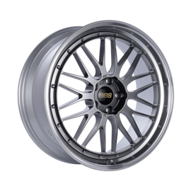 BBS LM 20 x 10.5 Inch Diamond Black Alloy Wheel with Diamond Cut Lip, Part Number BBSLM452DBPK