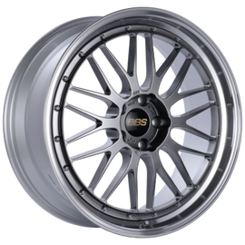 BBS LM 19x11 Inch 5x120mm Bolt Pattern Diamond Black with Diamond Cut Lip Wheel - Part Number BBSLM435DBPK
