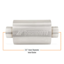 Load image into Gallery viewer, Mishimoto Universal Resonator with 2.5-inch Inlet/Outlet - Brushed Stainless Steel