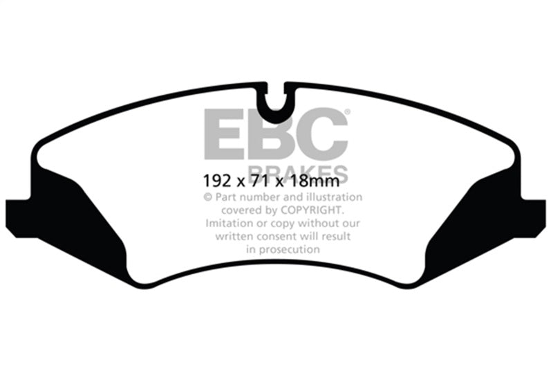EBC Brakes EBCED92123 Land Rover LR4 & Range Rover Sport Extra Duty Front Brake Pads