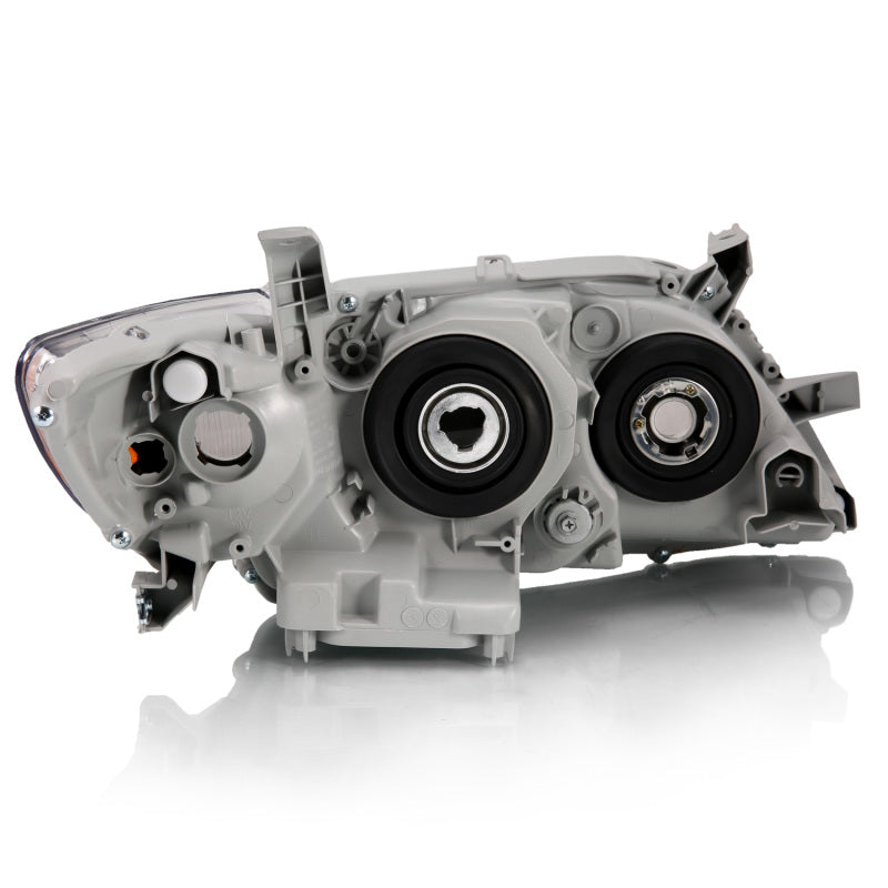 ANZO 2007-2009 Toyota Camry Projector Headlight Set with Clear Lens and Chrome Housing