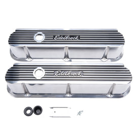 Edelbrock Elite II Series Valve Cover for Ford 289-351W V8 - Tall Polished Aluminum