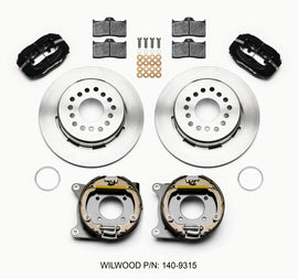 Wilwood Forged Dynalite P/S Park Brake Kit 12 Bolt 2.75-inch Offset Staggered Shock for Muscle Cars