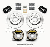 Wilwood Forged Dynalite P/S Park Brake Kit 12 Bolt 2.75-inch Offset Staggered Shock for Muscle Cars