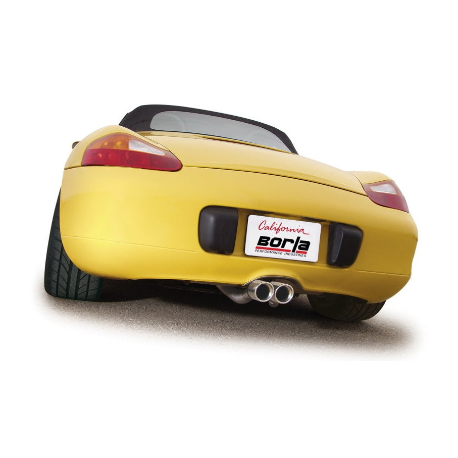 Borla 00-04 Porsche Boxster 3.2L 6-Cylinder Manual Transmission Stainless Steel Cat-Back Exhaust System