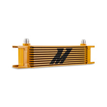 Load image into Gallery viewer, Mishimoto Universal -8AN 10-Row Oil Cooler - Gold