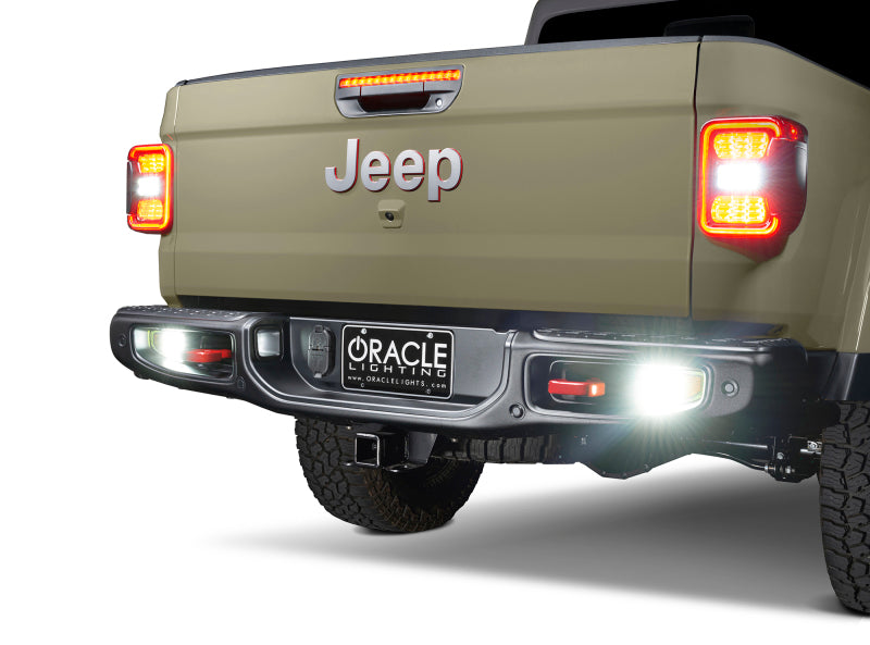 Oracle Lighting Rear Bumper LED Reverse Lights for Jeep Gladiator JT – 1500 Lumens, 6000K White