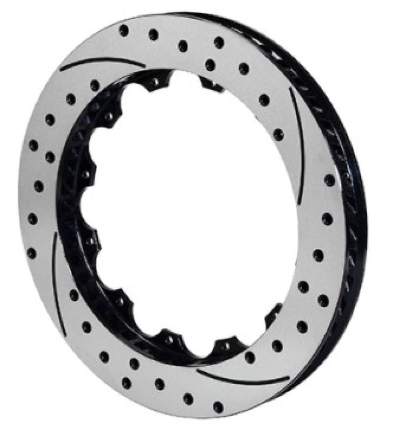 Wilwood SRP48 Performance Drilled Brake Rotor - 12.88 inch Diameter, 1.10 inch Thick, Left Hand, Black Finish Part Number WPIL60-13544-BK