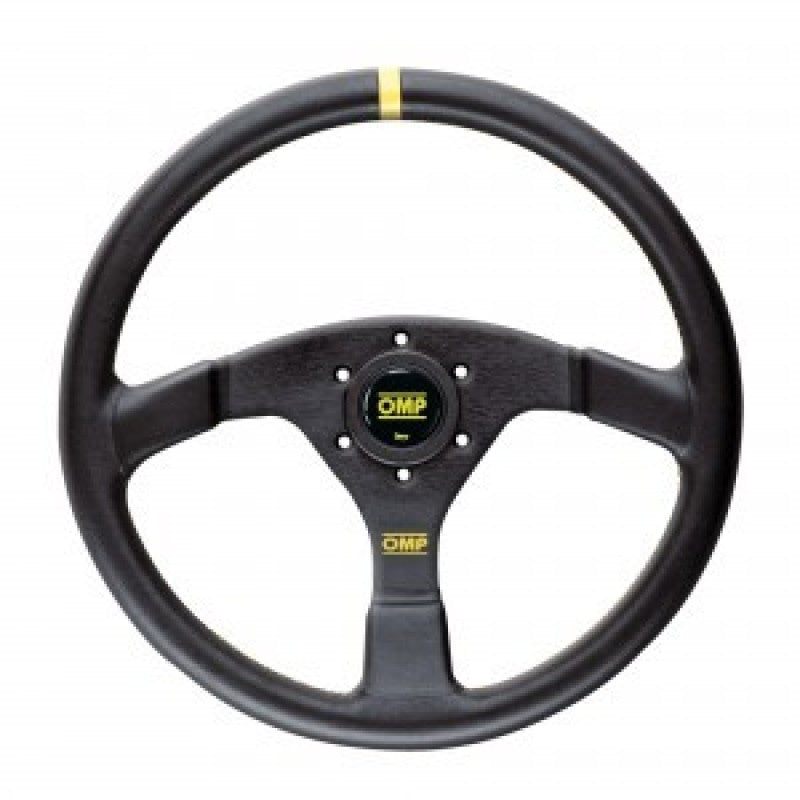 OMP Velocita Flat 350mm Steering Wheel with Black Suede Grip - Part No. OMPOD0-1958-071