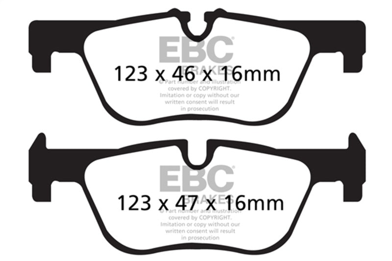EBC DP22132 Greenstuff 2000 Series Rear Brake Pads for BMW