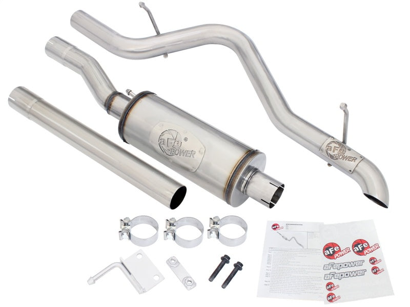 aFe MACHForce XP 2.5-inch Stainless Steel Cat-Back Exhaust System for Jeep Wrangler (JK) 07-16 with 3.6L/3.8L V6