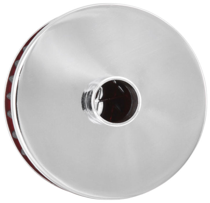 K&N Engineering 62-1160 Crankcase Vent Filter - 3/4 inch Diameter, Chrome Finish