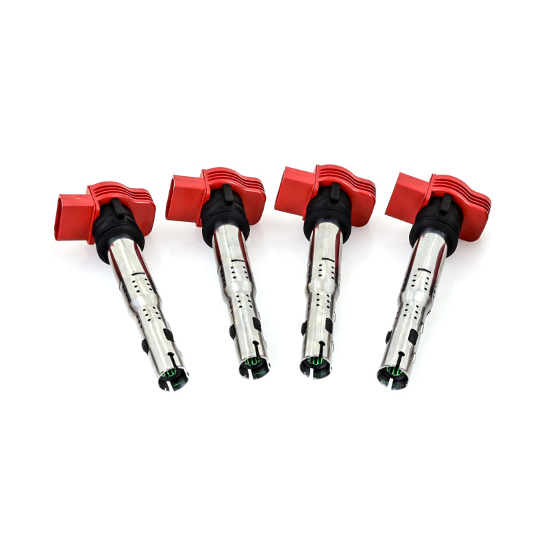 Mishimoto VW/Audi 06-08 Four Cylinder Ignition Coil Set - High-Performance Replacement for Turbocharged Engines