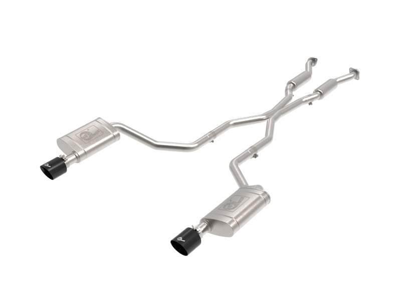 aFe MACH Force-Xp 304 Stainless Steel Cat-Back Exhaust System with Black Tips for Dodge Durango 2011-2013
