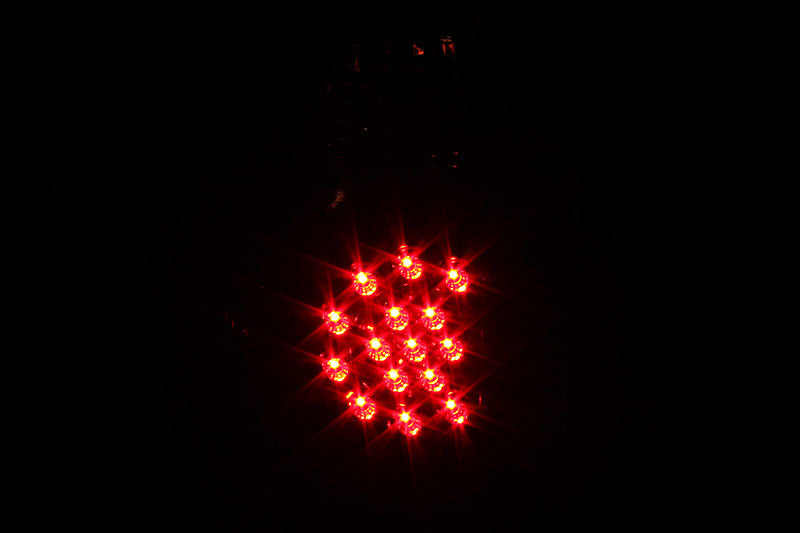 ANZO 2005-2015 Toyota Tacoma LED Tail Light Assembly with Clear Lens and Black Housing