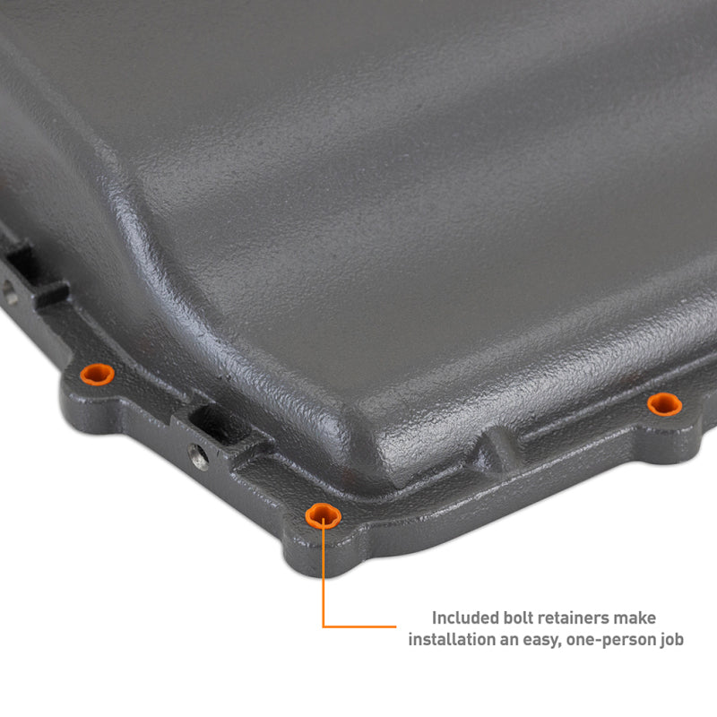 Mishimoto Aluminum Transmission Pan for Ford 10R60/10R80 — Fits 2017-2018 F-150, 2018 Mustang, and 2021+ Bronco
